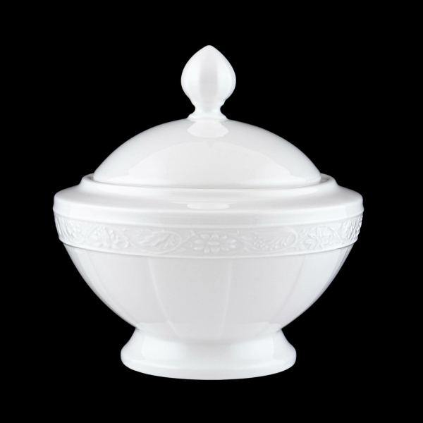 Villeroy & Boch Cameo White (Cameo Weiss) Sugar Bowl & Lid