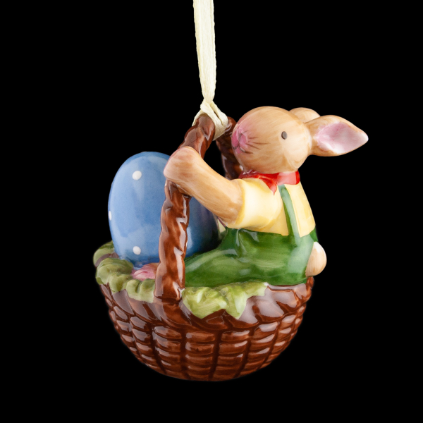 Villeroy & Boch Bunny Family Ornament Basket with Rabbit Boy